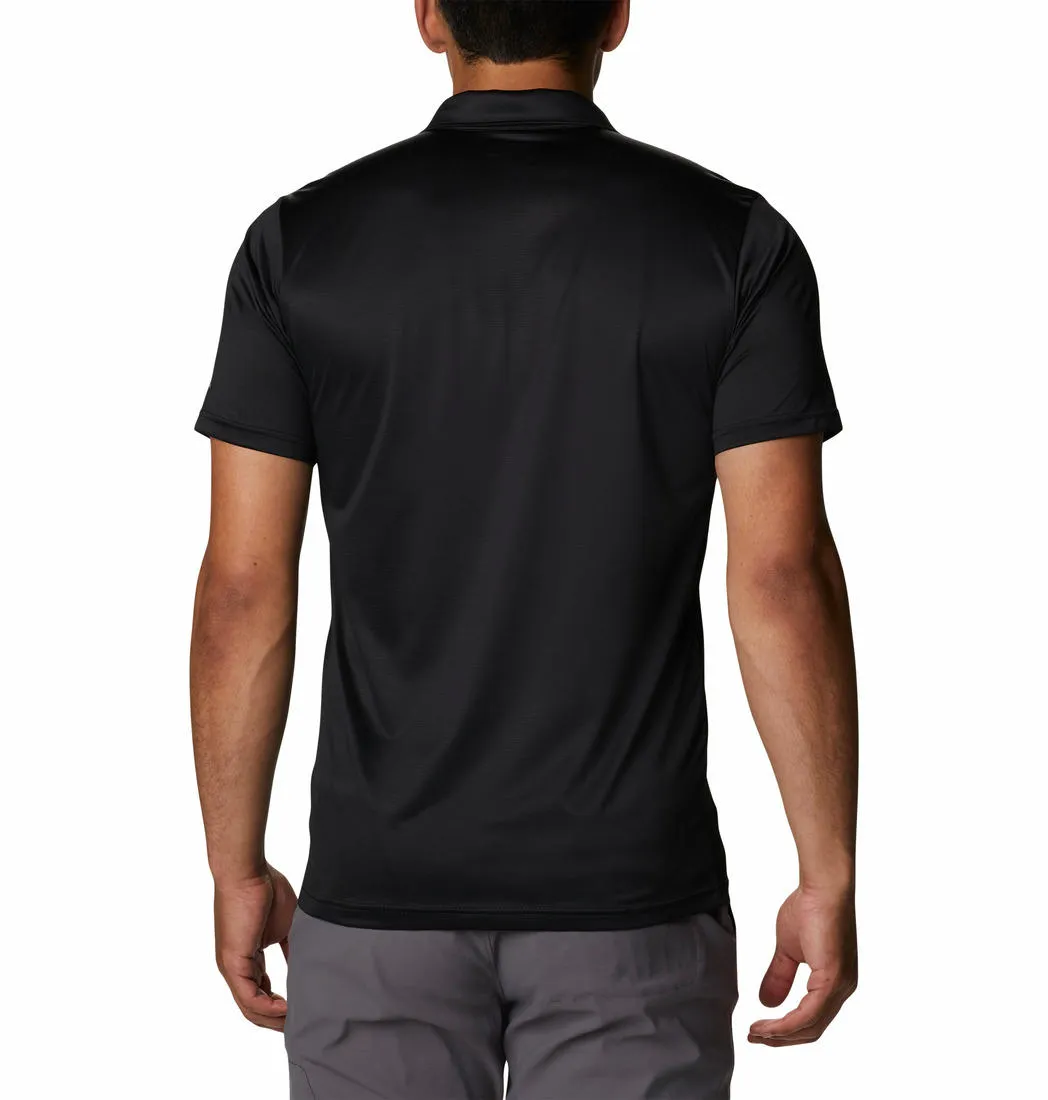 Columbia Men Black Columbia Hike Polo T-Shirt