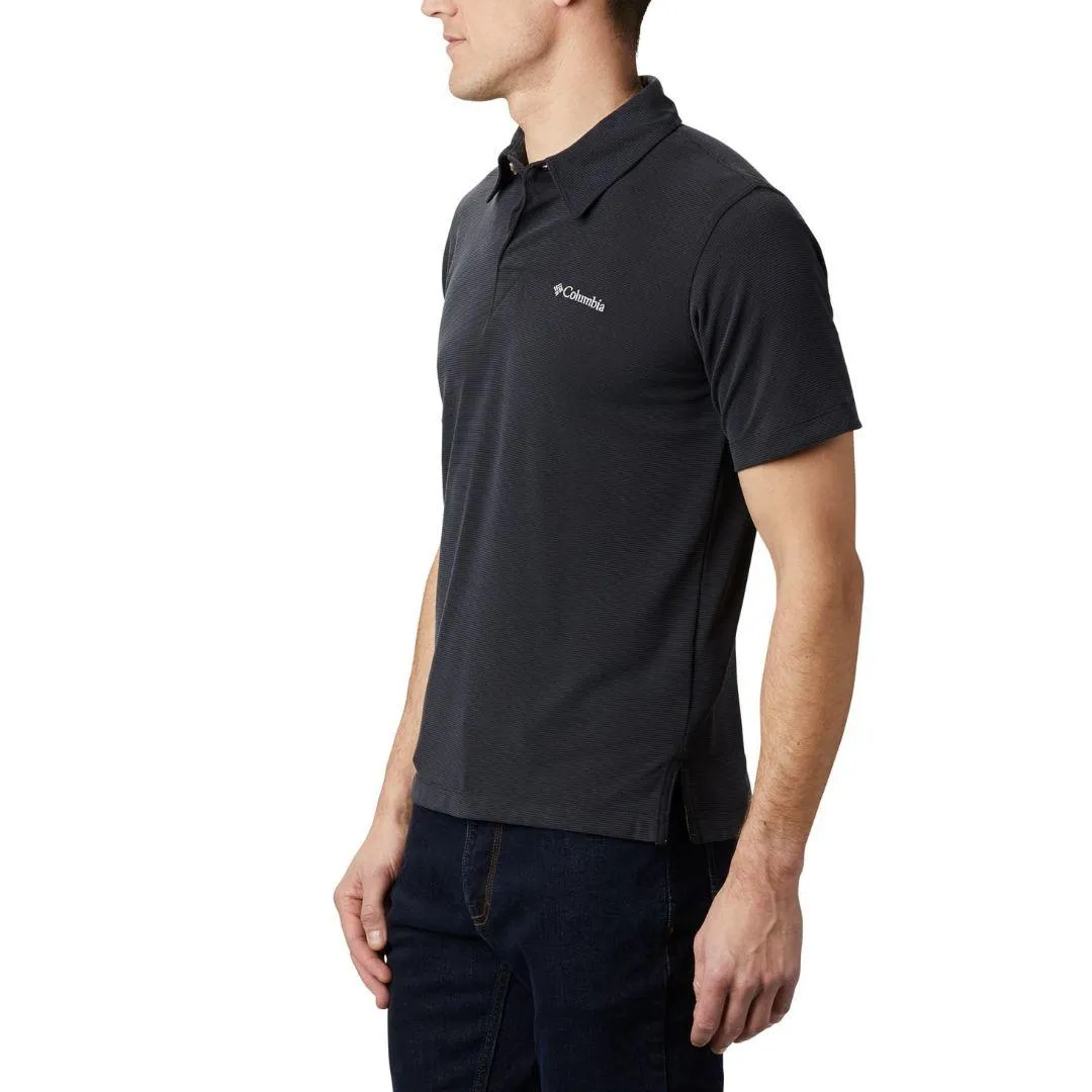 Columbia Men Black Sun Ridge Polo T-Shirt