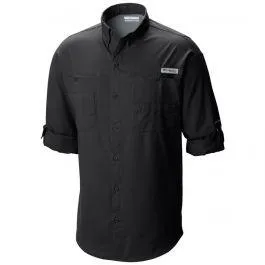 Columbia Men Black Tamiami II Long Sleeve Shirt