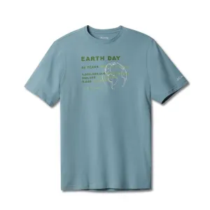 Columbia Men Blue Columbia Earth Day Tee