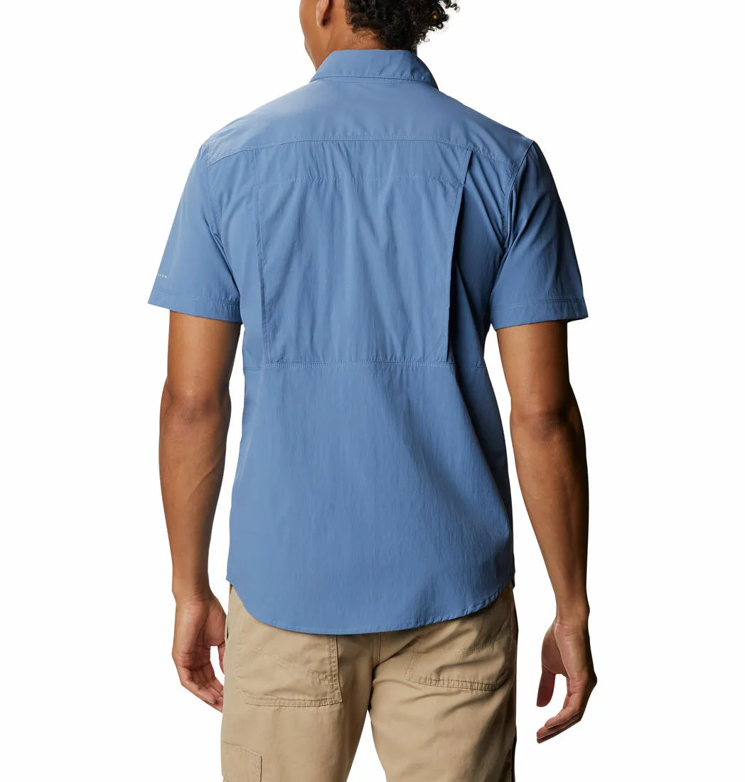 Columbia Men Blue Newton Ridge Short Sleeve Shirts