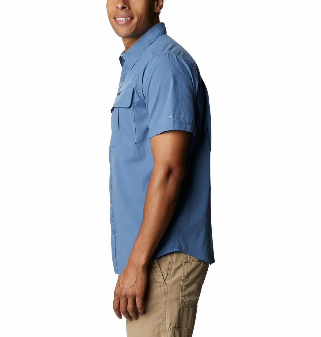 Columbia Men Blue Newton Ridge Short Sleeve Shirts