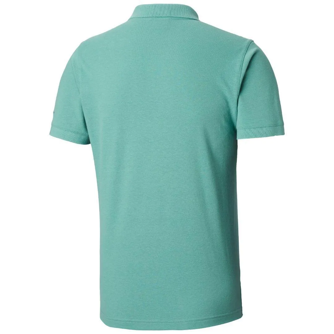 Columbia Men Green Cascade Range Solid Polo T-Shirt