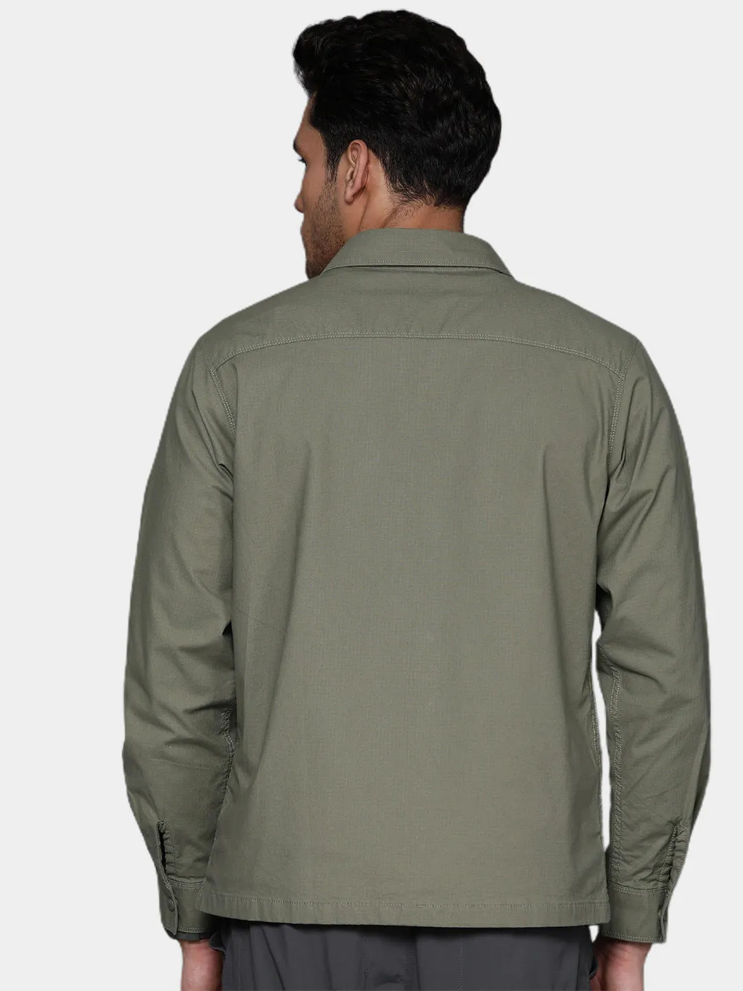 Columbia Men Green Landroamer Lined Shirt