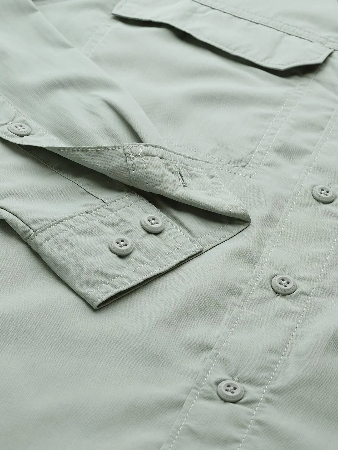 Columbia Men Green Silver Ridge2.0 Long Sleeve Shirt