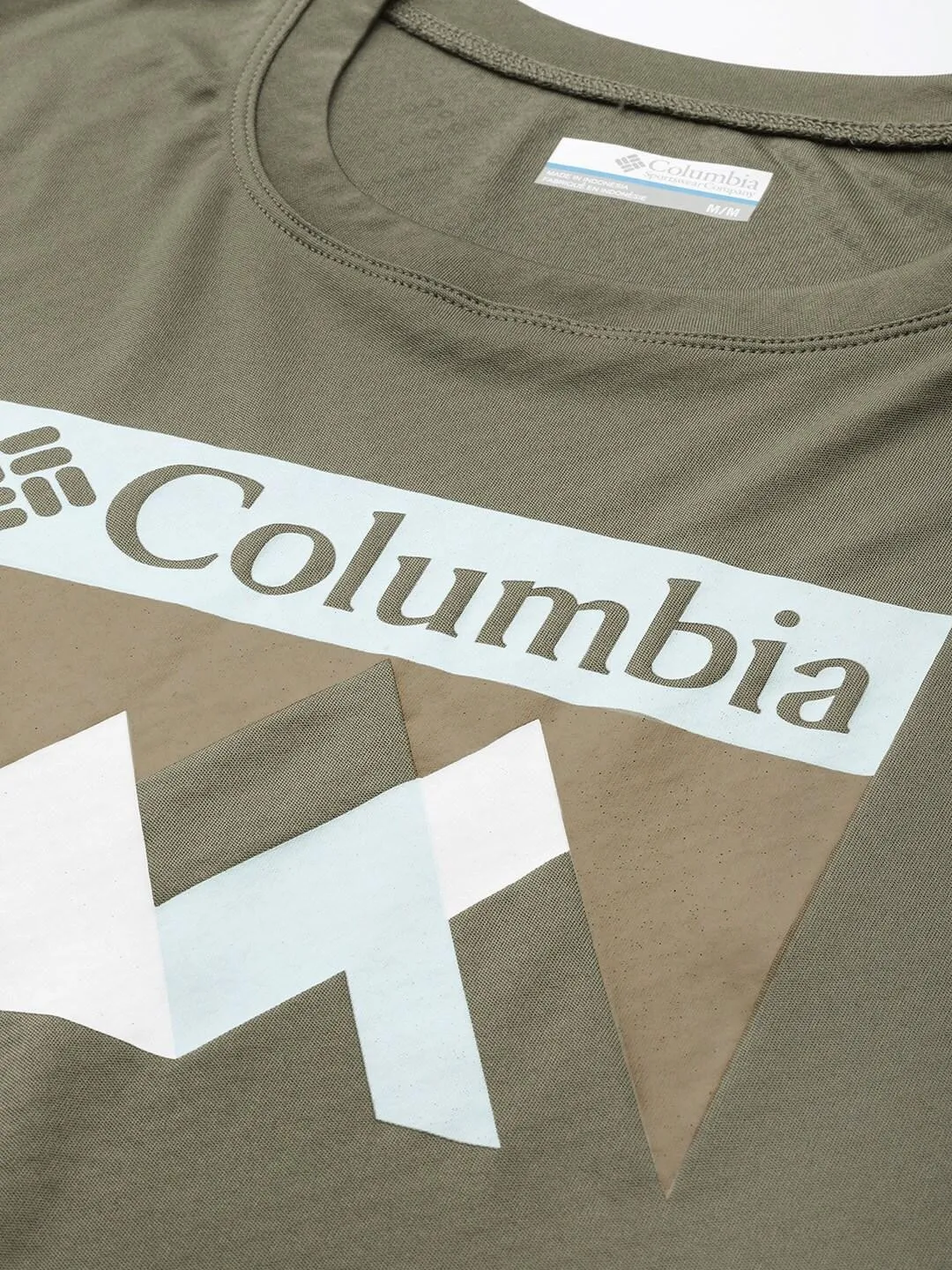 Columbia Men Green Zero Rules Short Sleeve Graphic T-Shirt