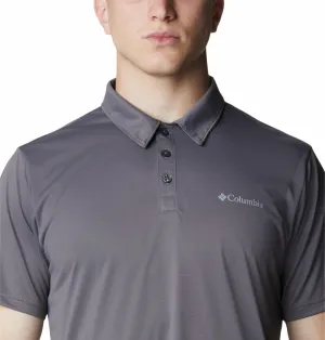 Columbia Men Grey Columbia Hike Polo T-Shirt