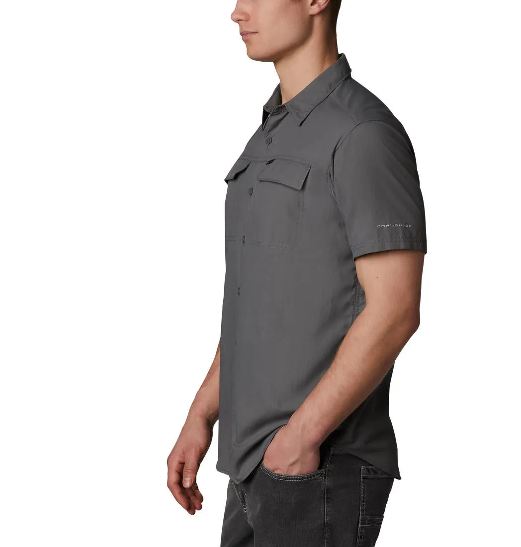 Columbia Men Grey Silver Ridge 2.0 Short Sleeve Shirt