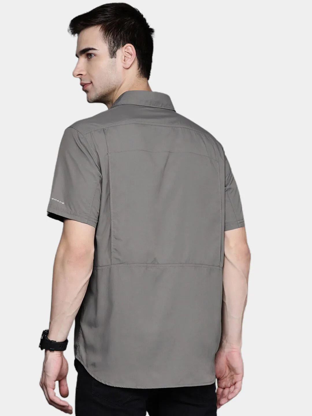 Columbia Men Grey Silver Ridge 2.0 Short Sleeve Shirt