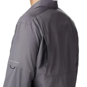 Columbia Men Grey Silver Ridge Lite Long Sleeve Shirt