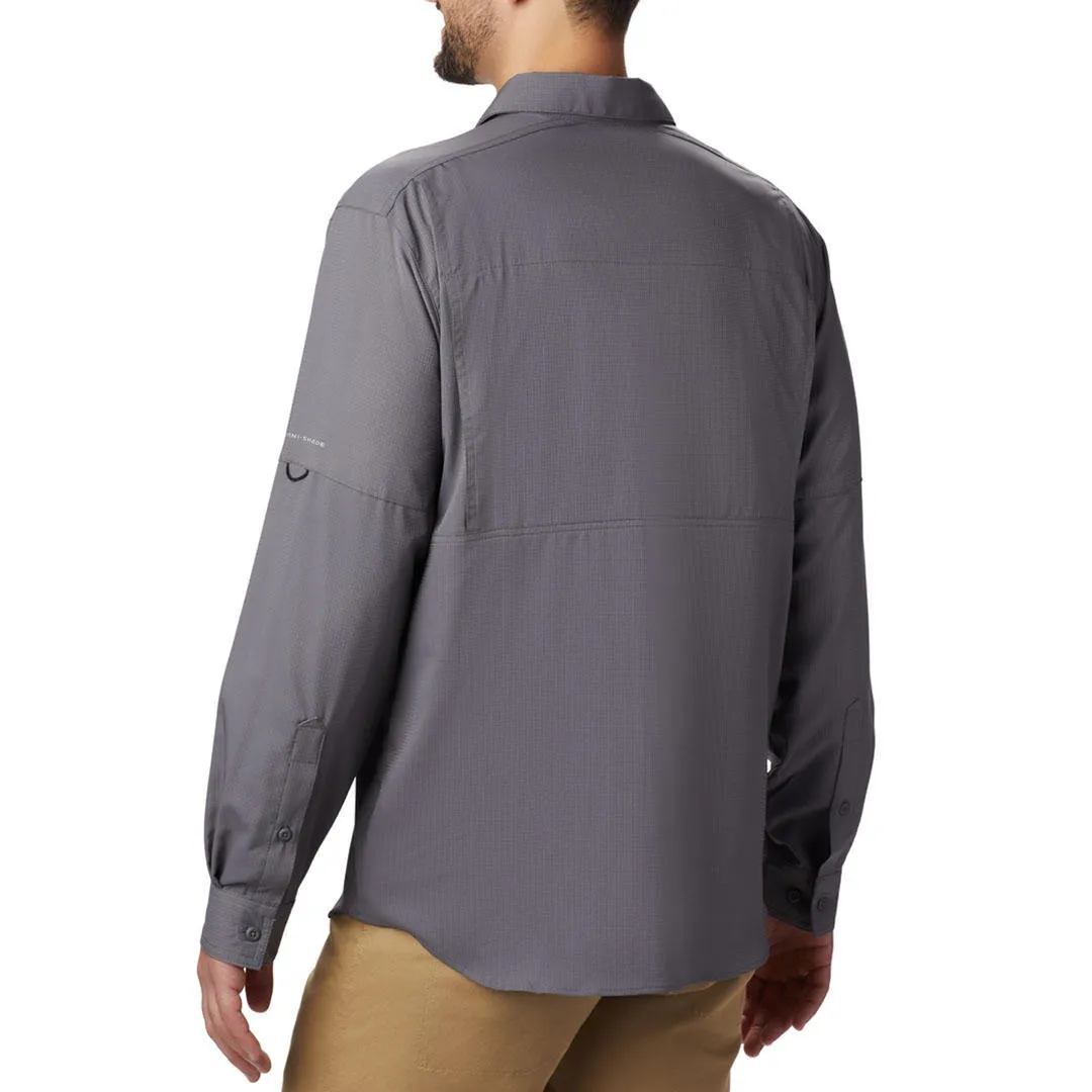 Columbia Men Grey Silver Ridge Lite Long Sleeve Shirt
