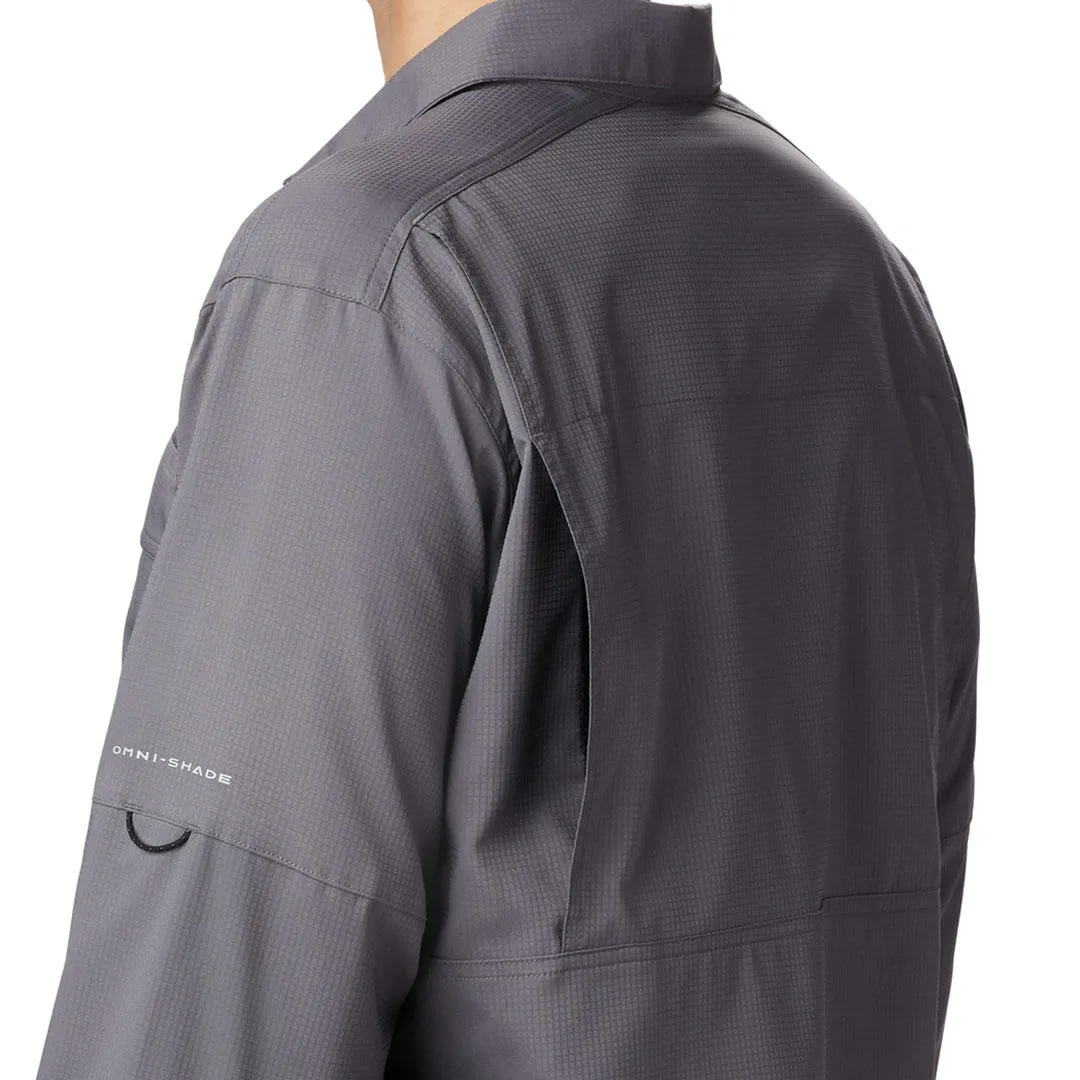 Columbia Men Grey Silver Ridge Lite Long Sleeve Shirt
