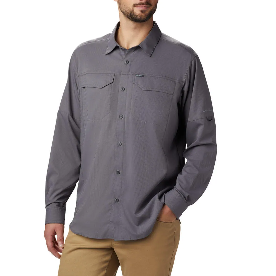 Columbia Men Grey Silver Ridge Lite Long Sleeve Shirt