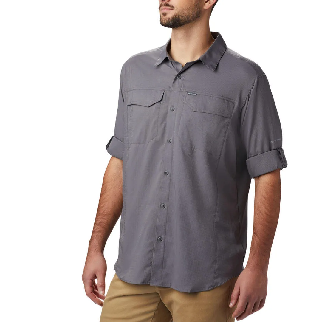 Columbia Men Grey Silver Ridge Lite Long Sleeve Shirt
