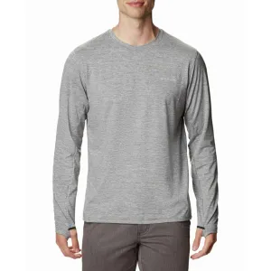 Columbia Men Grey Tech Trail Long Sleeve Crew II T-Shirt