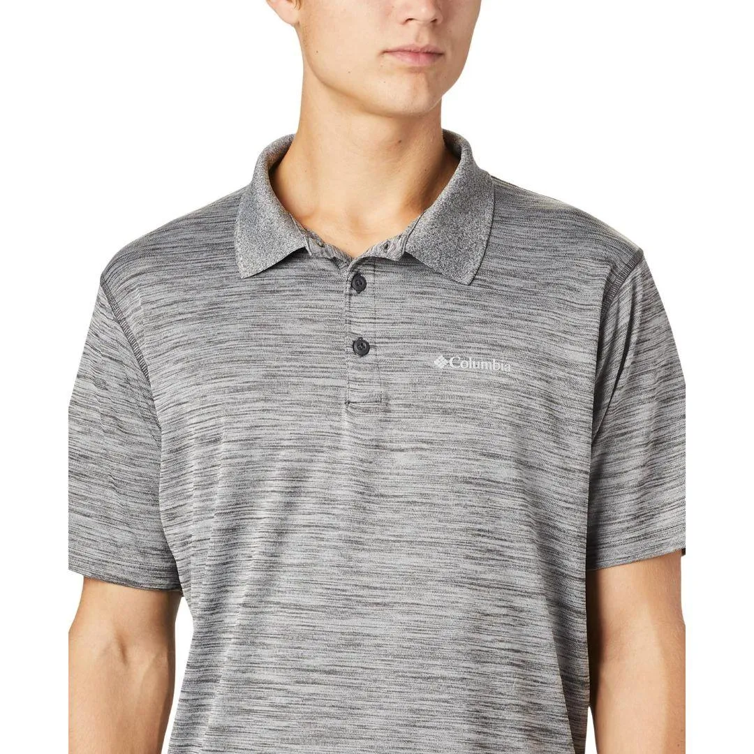 Columbia Men Grey Zero Rules Polo T-Shirt