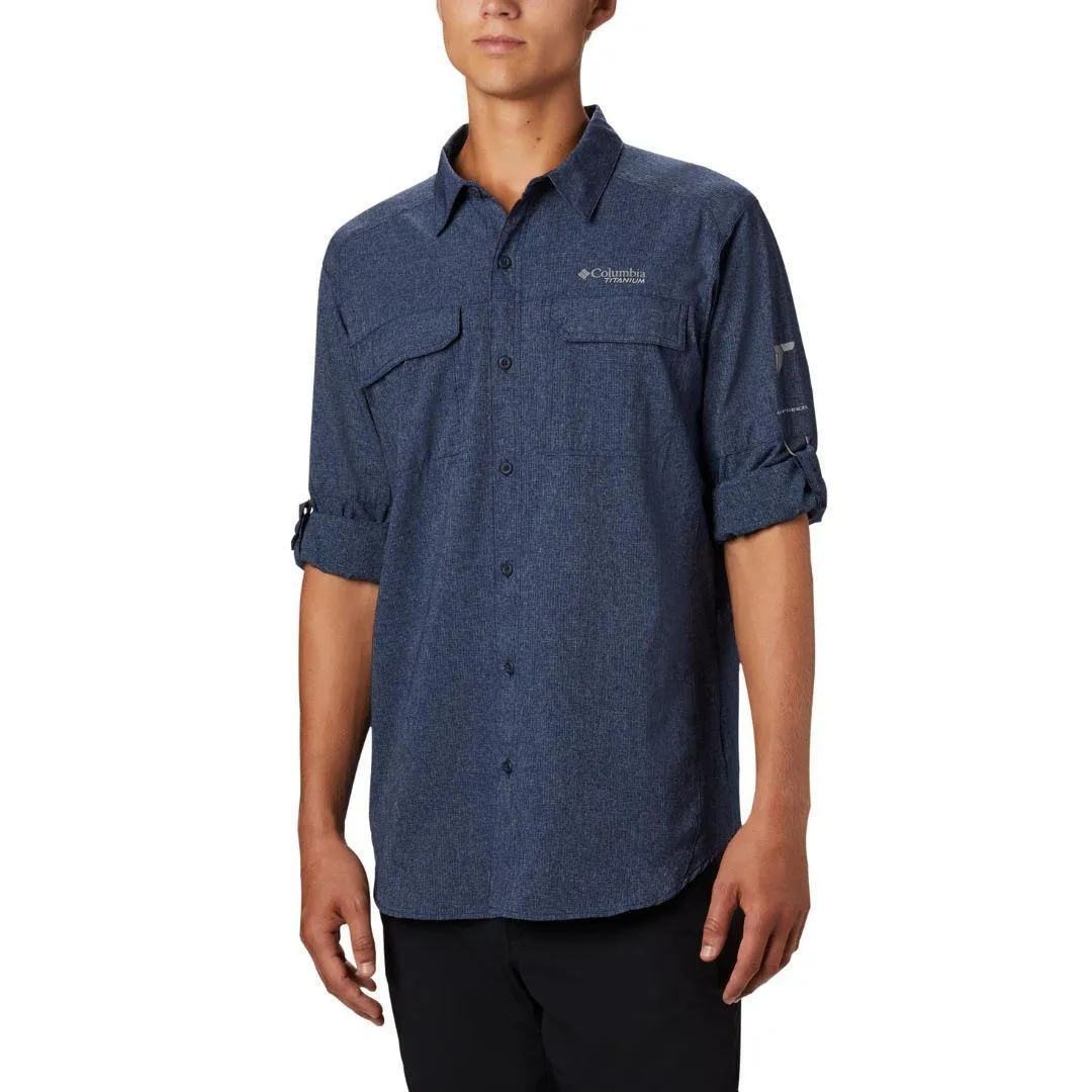 Columbia Men Navy Blue Irico Mens Long Sleeve Shirt