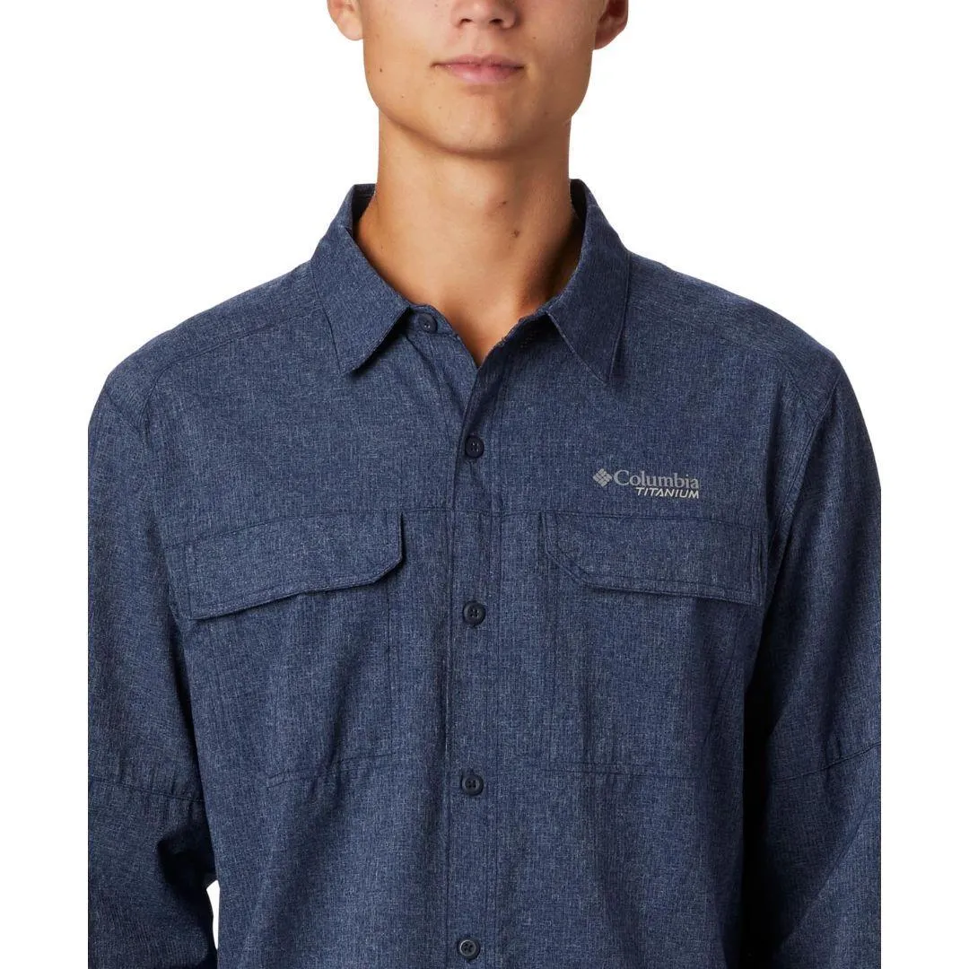 Columbia Men Navy Blue Irico Mens Long Sleeve Shirt