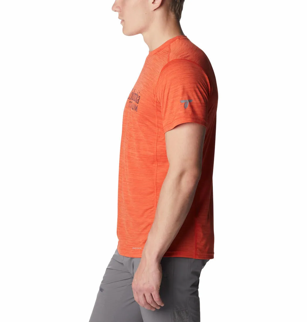 Columbia Men Orange M Titan Pass Graphic T-Shirt