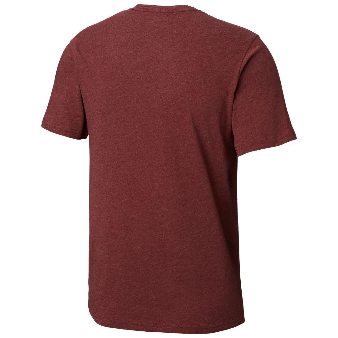 Columbia Men Red Brightwoods Basin Short Sleeve T-Shirt