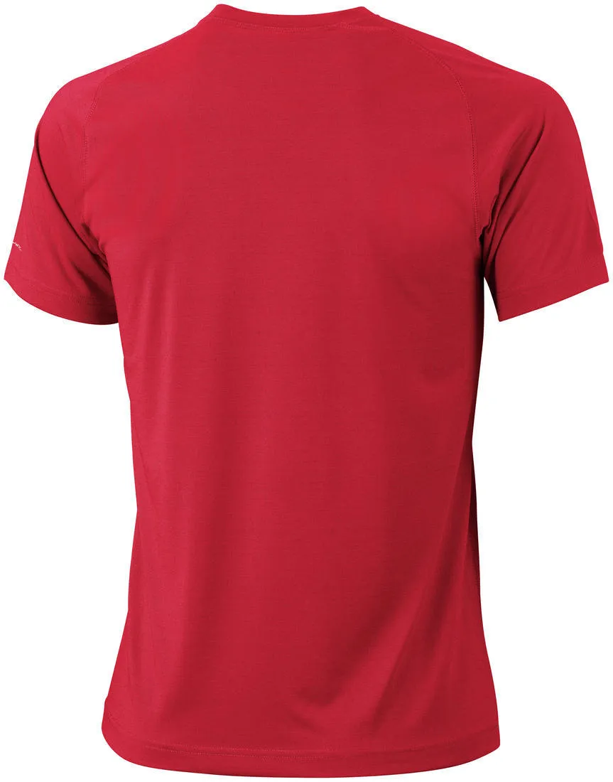 Columbia Men Red Mountain Tech III Short Sleeve Crew T-Shirt