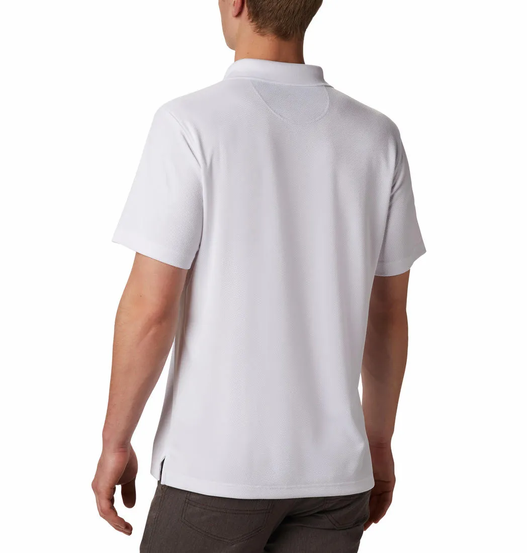 Columbia Men White Columbia Men Utilizer Polo T-Shirt