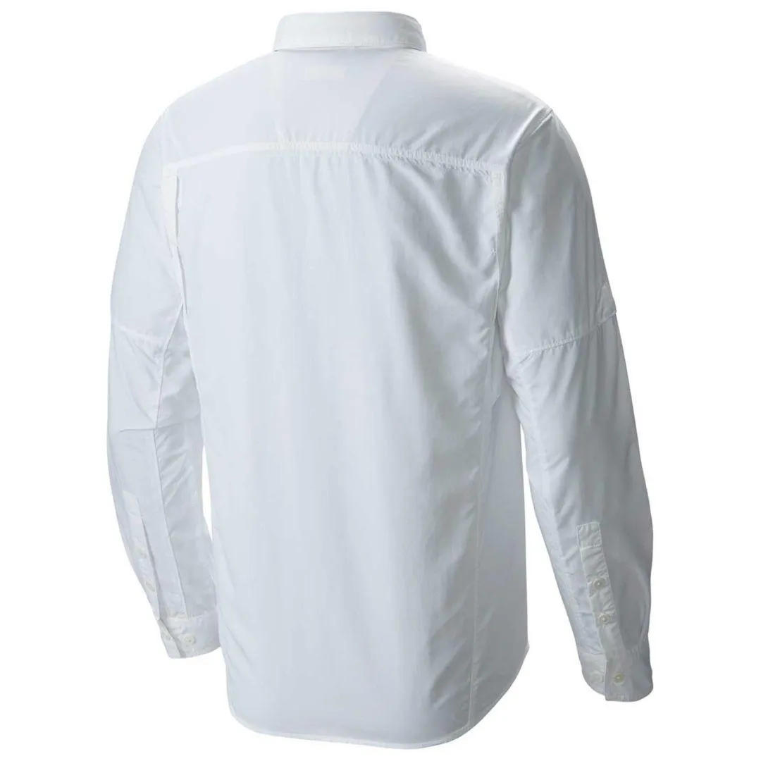 Columbia Men White Silver Ridge Long Sleeve Shirt