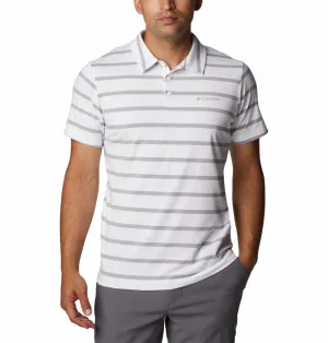 Columbia Men White Sun Trek Polo T-Shirt