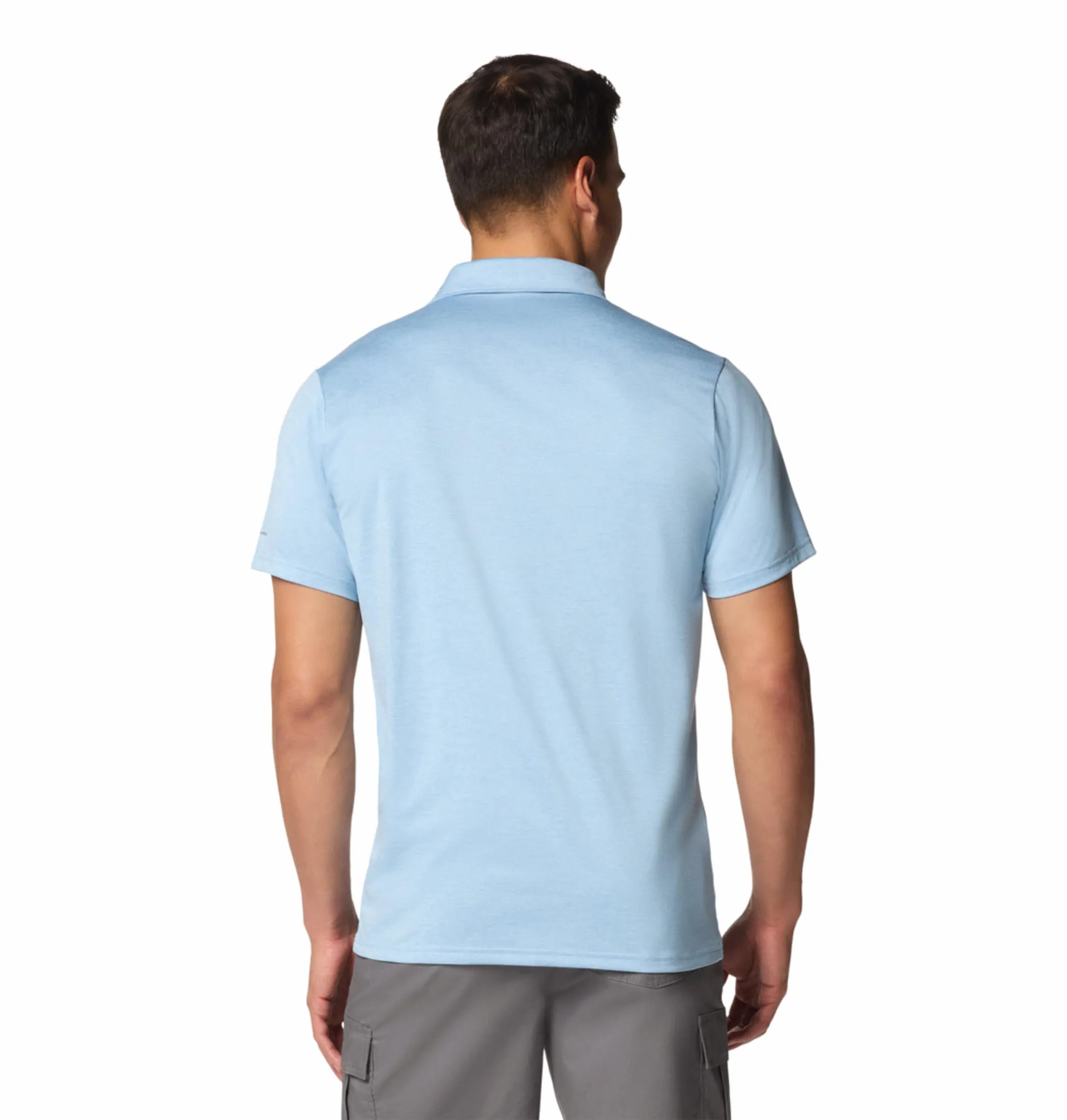 Columbia Mens Blue Omni-Wick Hike Polo Tshirt