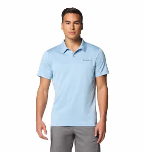 Columbia Mens Blue Omni-Wick Hike Polo Tshirt