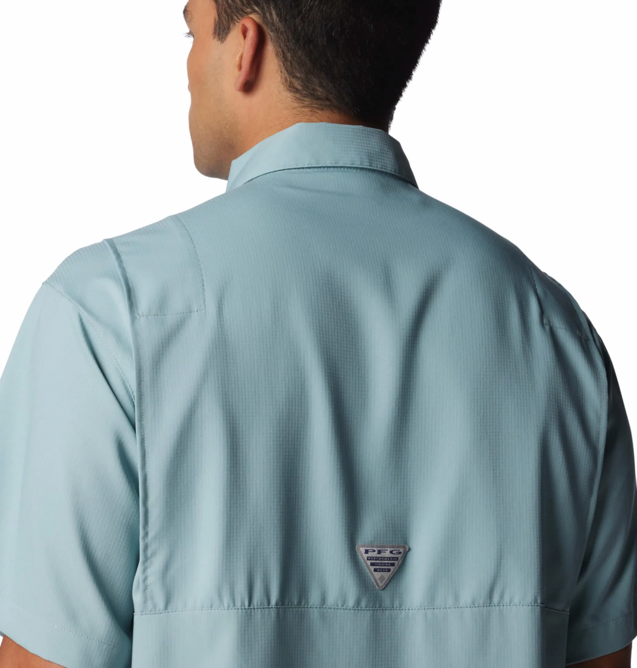 Columbia Mens Blue Omni-Wick Tamiami II Short Sleeve Shirt