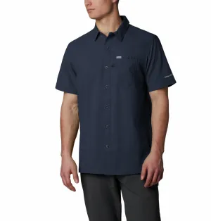 Columbia Mens Blue Slack Tide Camp Shirt