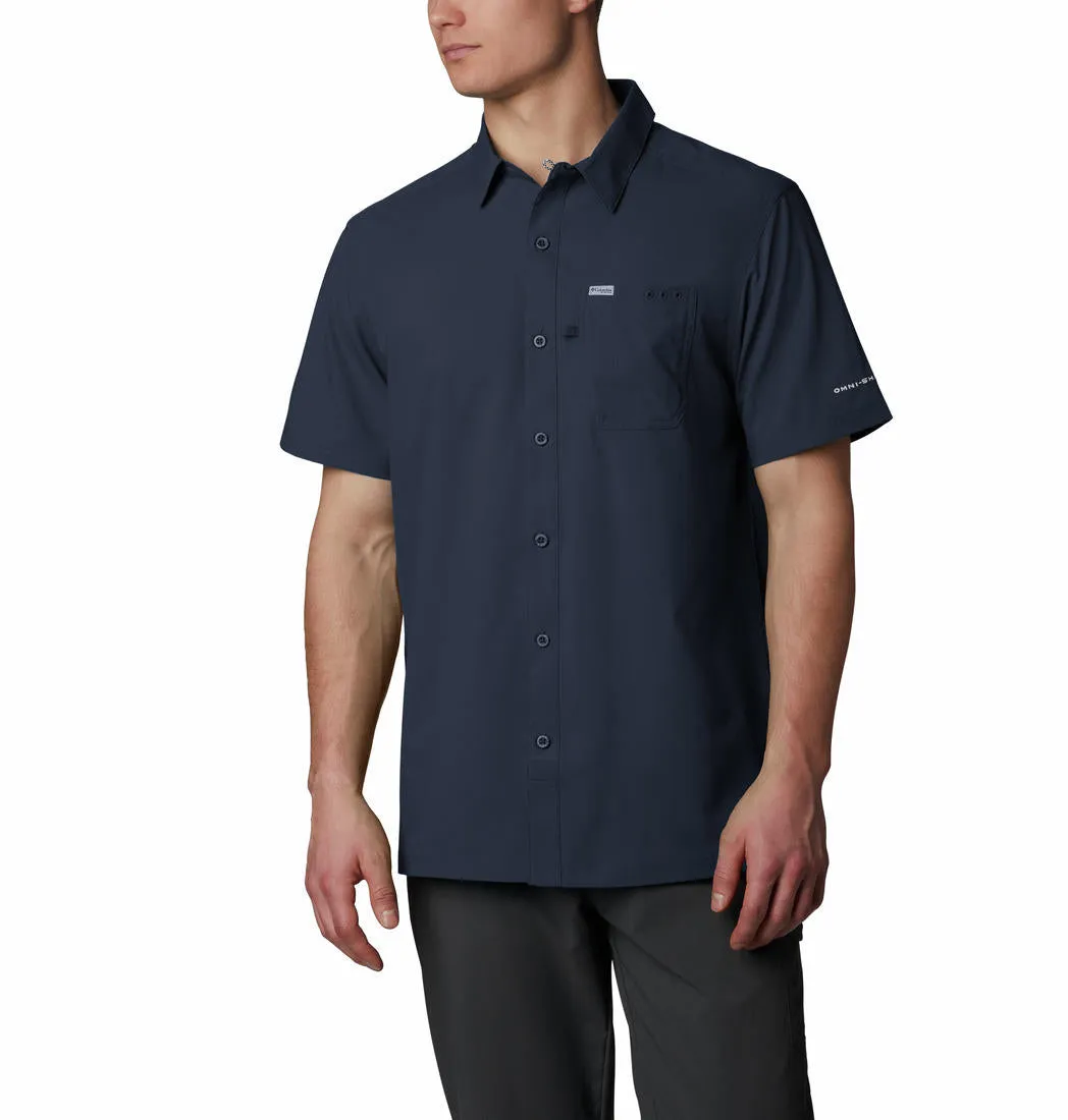 Columbia Mens Blue Slack Tide Camp Shirt