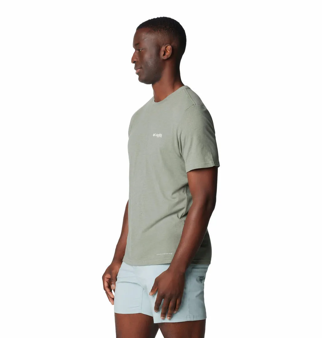 Columbia Mens Green PFG Tarpon Rise Tech Tee SS