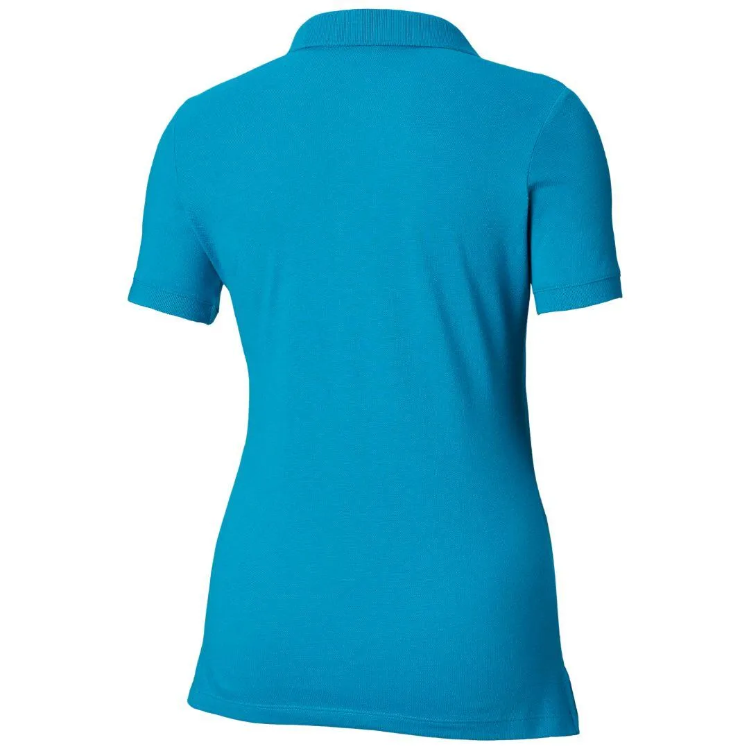 Columbia Women Blue Cascade Range Solid Polo T-Shirt