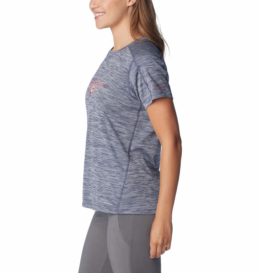 Columbia Women Blue Columbia Women W Zero Rules Graphic Crew T-Shirt