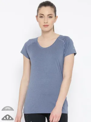 Columbia Women Blue Tuk Mountain Womens Short Sleeve T-Shirt