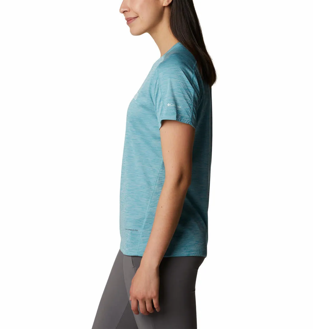 Columbia Women Blue W Zero Rules Graphic Crew T-Shirt