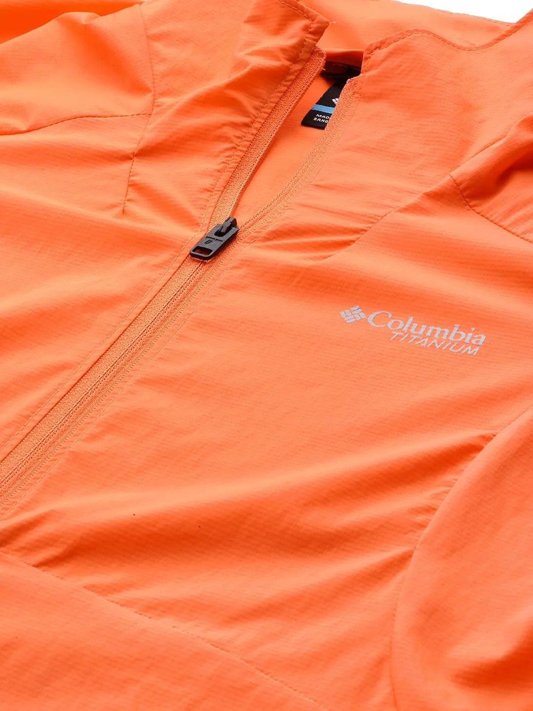 Columbia Women Orange W Titan Pass Lightweight 1/2 Zip Shirts