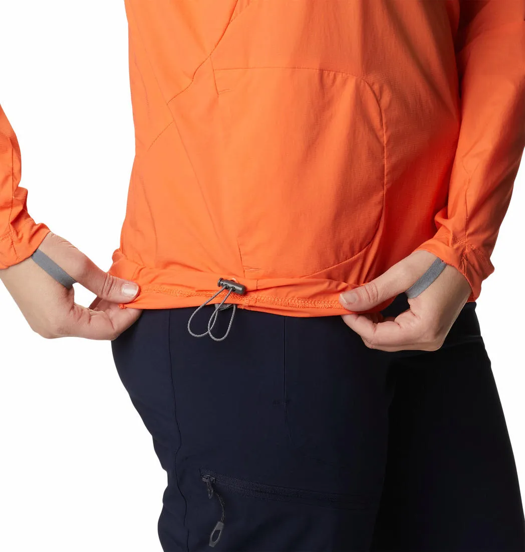 Columbia Women Orange W Titan Pass Lightweight 1/2 Zip Shirts