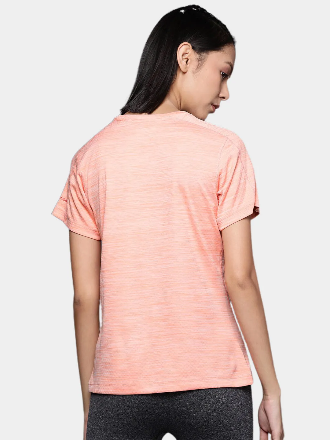 Columbia Women Peach W Zero Rules Graphic Crew T-Shirt