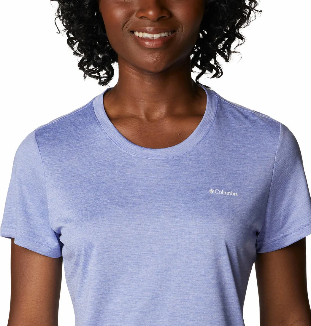 Columbia Women Purple Columbia Hike SS Crew T-Shirt