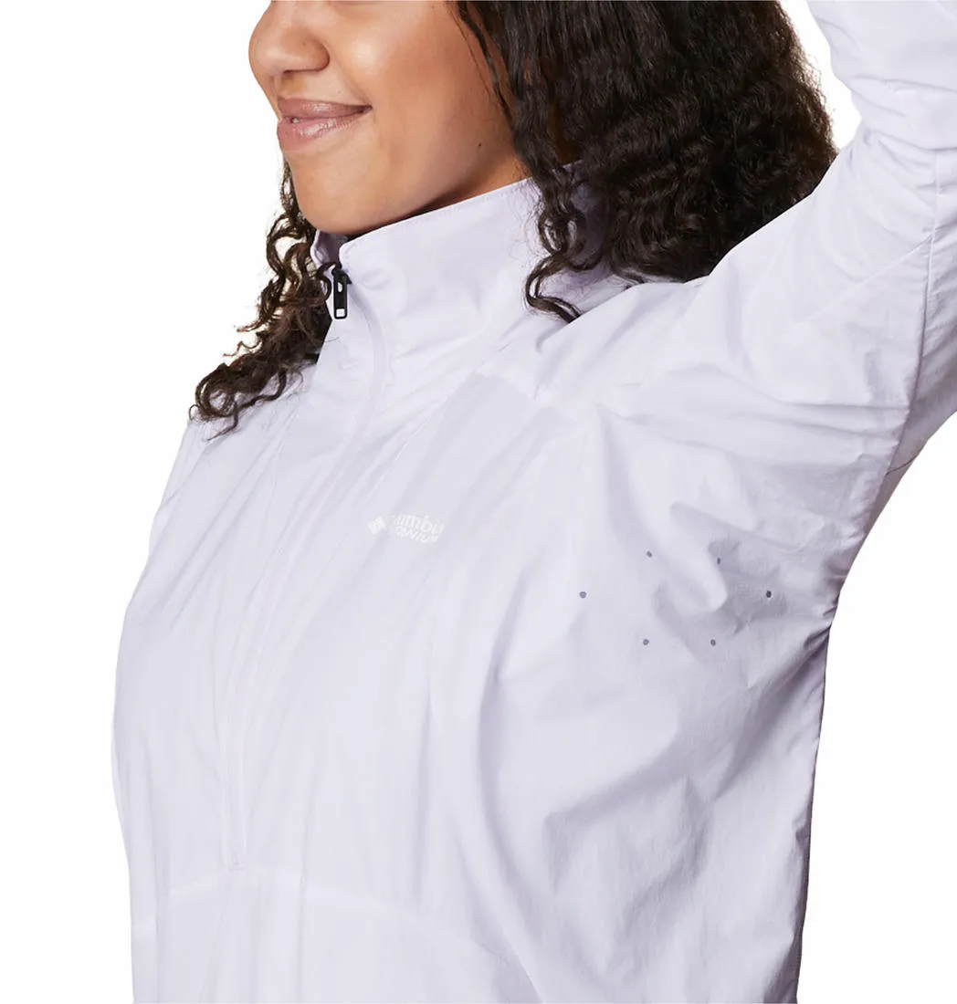 Columbia Women Purple W Titan Pass Lightweight 1/2 Zip Shirts