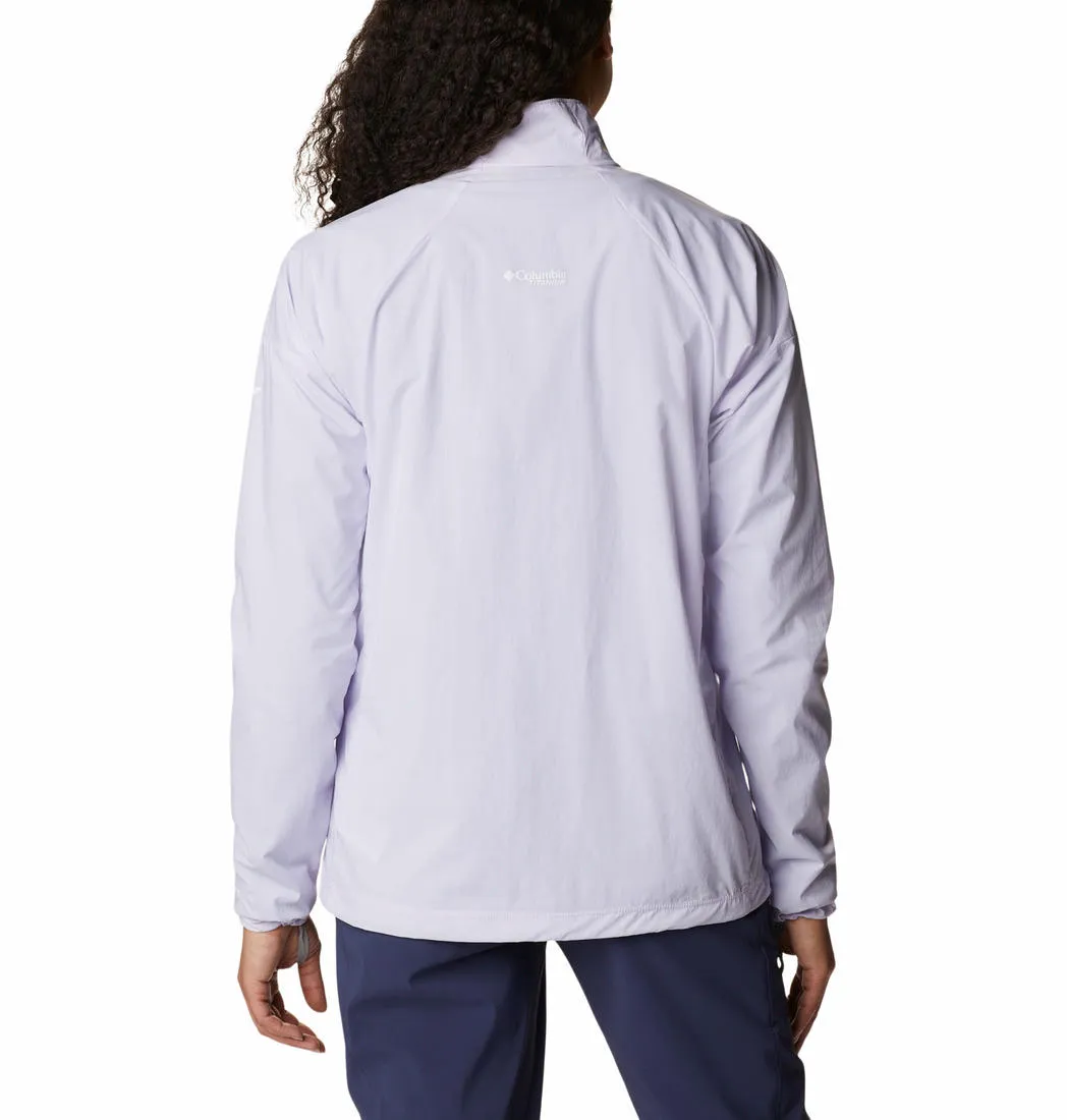 Columbia Women Purple W Titan Pass Lightweight 1/2 Zip Shirts