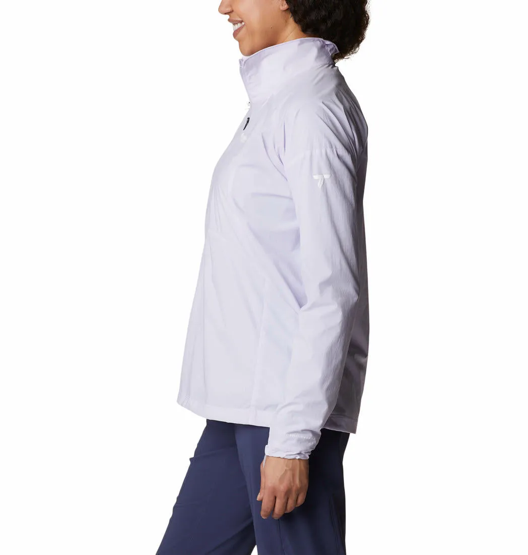 Columbia Women Purple W Titan Pass Lightweight 1/2 Zip Shirts