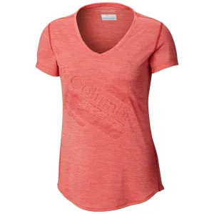 Columbia Women Red Trinity Trail 2.0 Graphic Short Sleeve T-Shirt