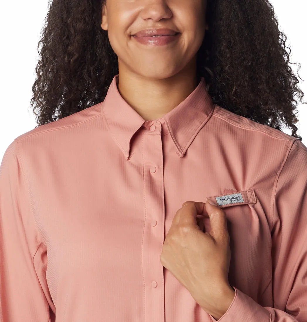 Columbia Women Red Womens Tamiami II LS Shirt