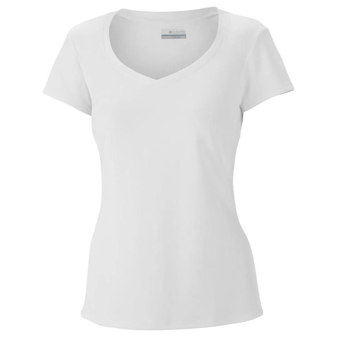 Columbia Women White Innisfree Short Sleeve T-Shirt