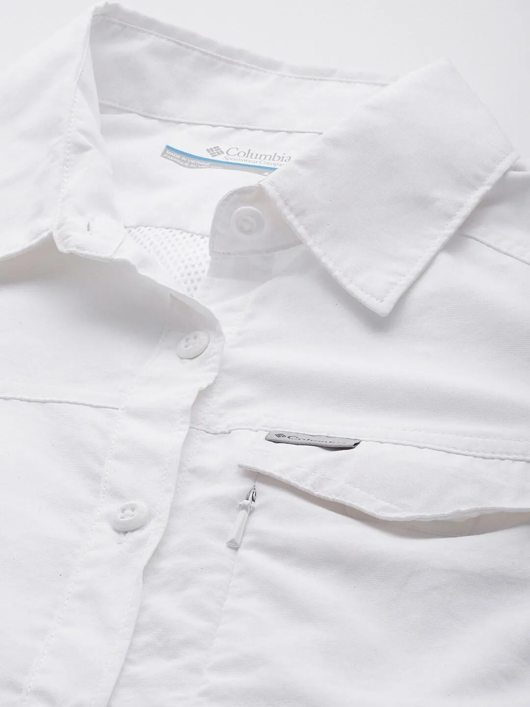 Columbia Women White Silver Ridge 2.0 Short Sleeve Shirts