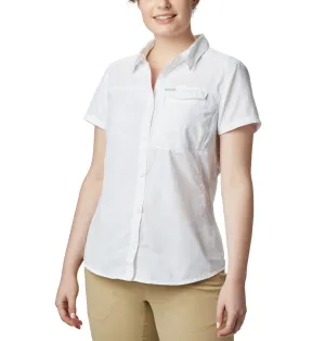Columbia Women White Silver Ridge 2.0 Short Sleeve Shirts